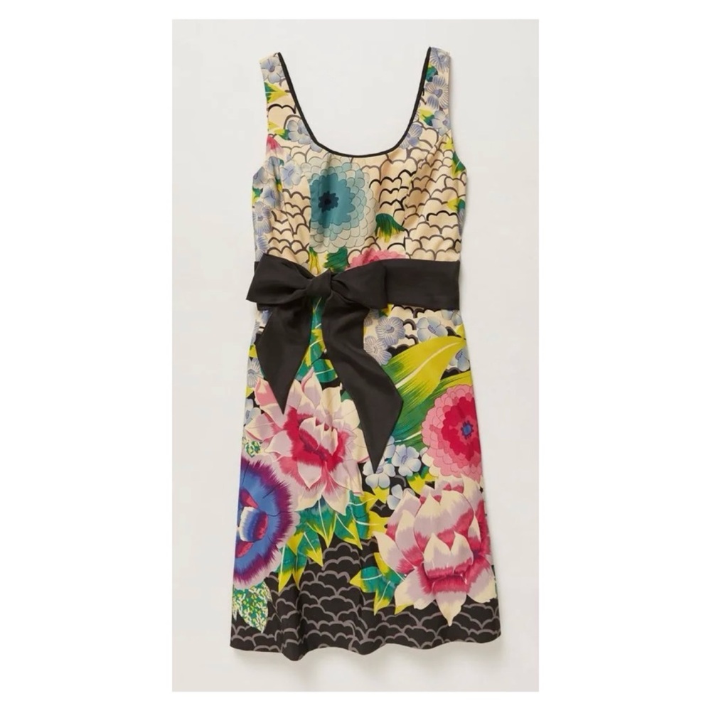 NWT Anthropologie Moulinette Soeurs Archival Tropics Silk Dress  Size 6